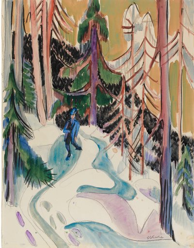 Walk in the Forest by Ernst Ludwig Kirchner